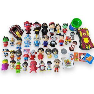 Ryan's World Figures 35+ Huge Lot Toys Used Gus Panda Ninja Island Galaxy Ryan